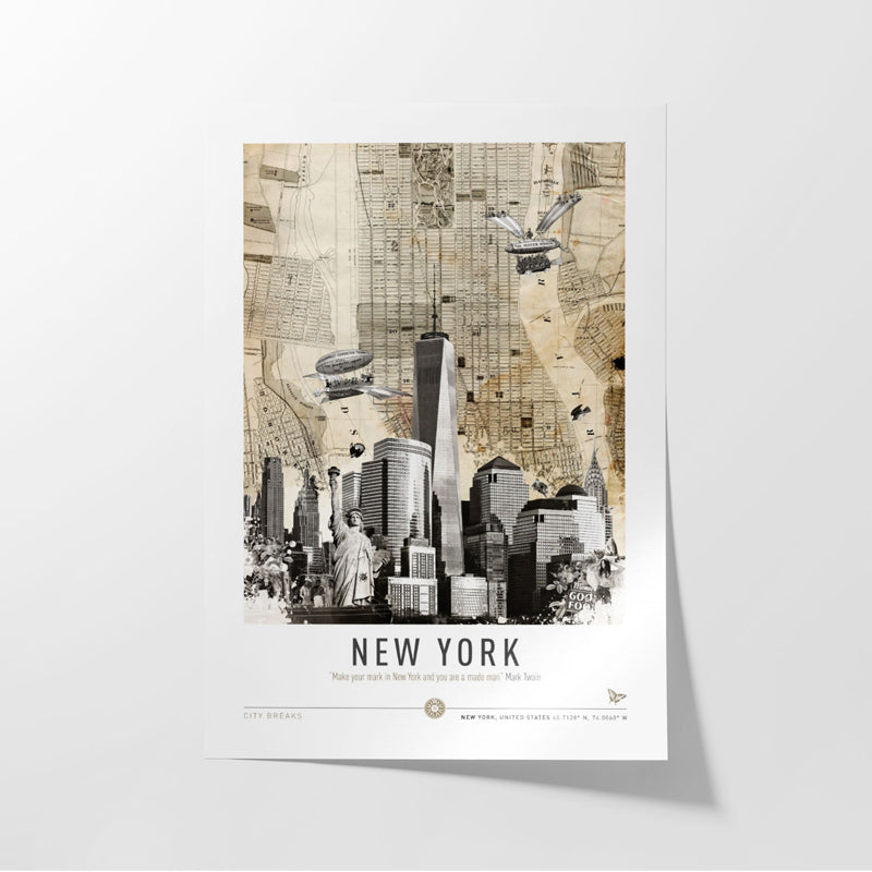 Buy New York City Breaks Wall Poster Wall Poster from Vaaree