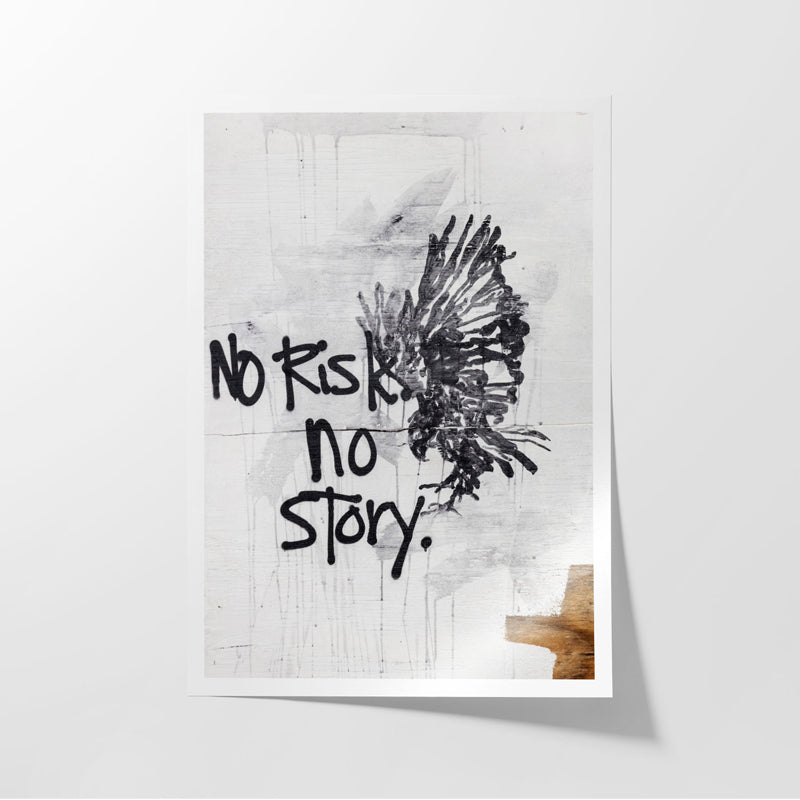 Buy No Risk No Story Wall Poster Wall Poster from Vaaree