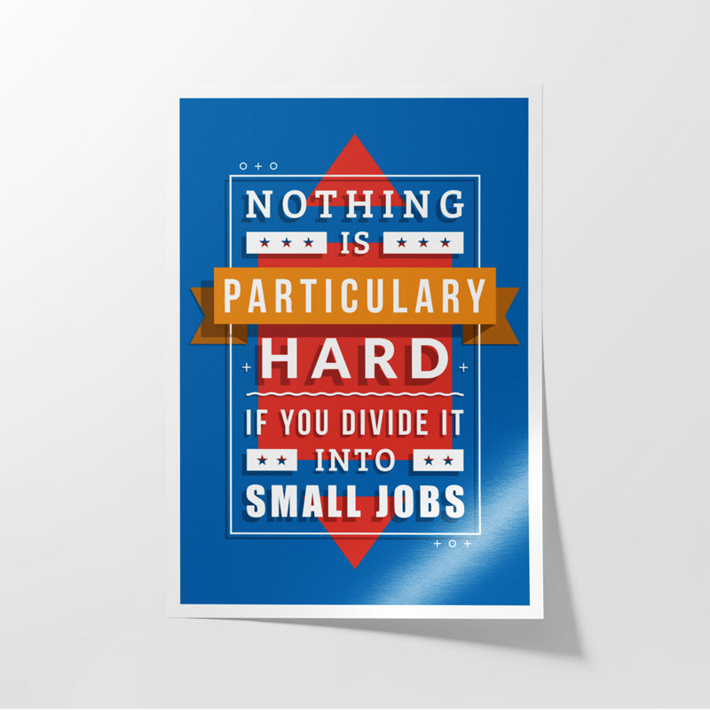 Buy Nothing Is Hard Wall Poster Wall Poster from Vaaree