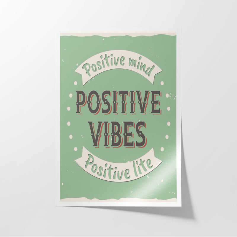 Buy Positive Life Wall Poster Wall Poster from Vaaree