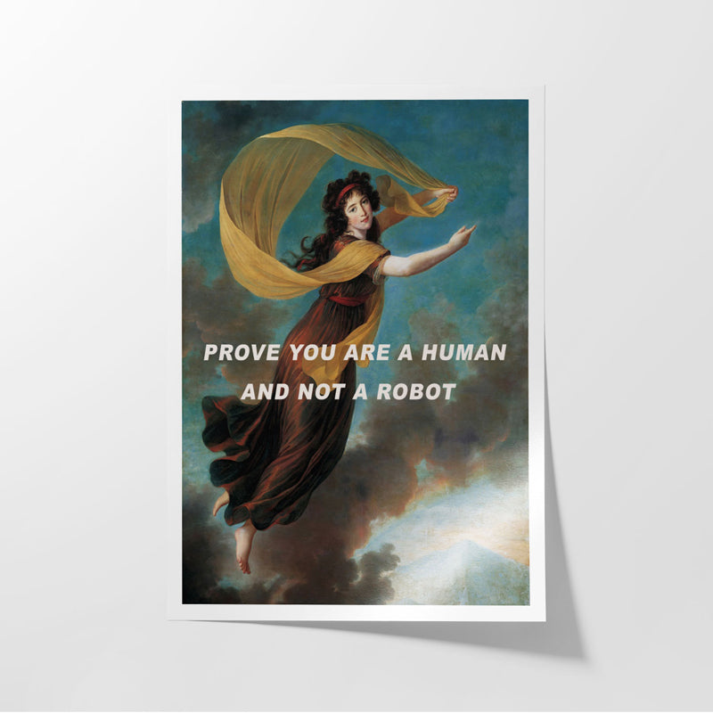 Buy Prove You Are A Human Wall Poster Wall Poster from Vaaree