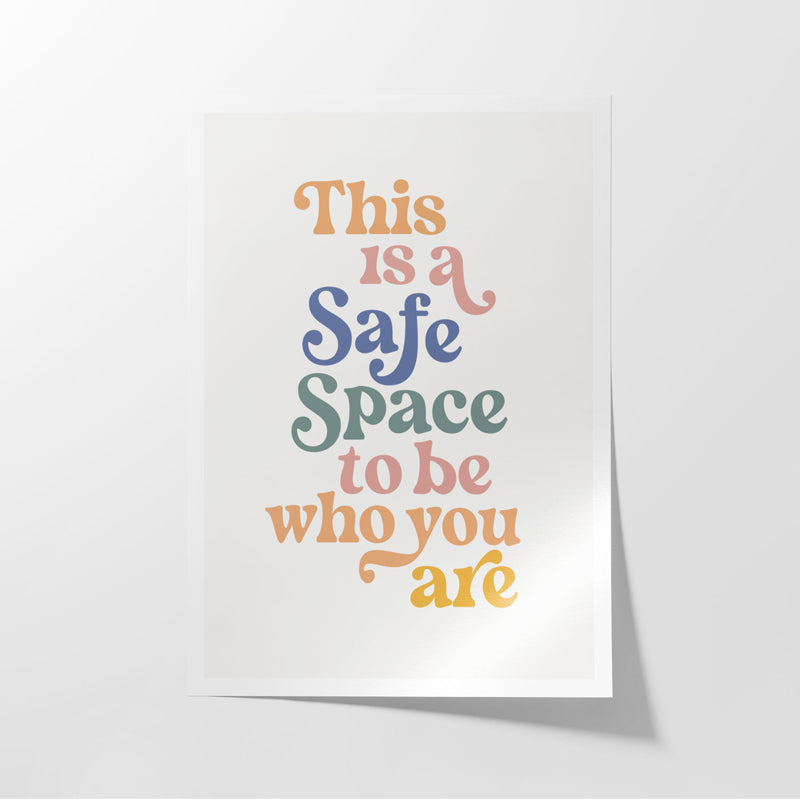 Buy This Is A Safe Space Wall Poster Wall Poster from Vaaree