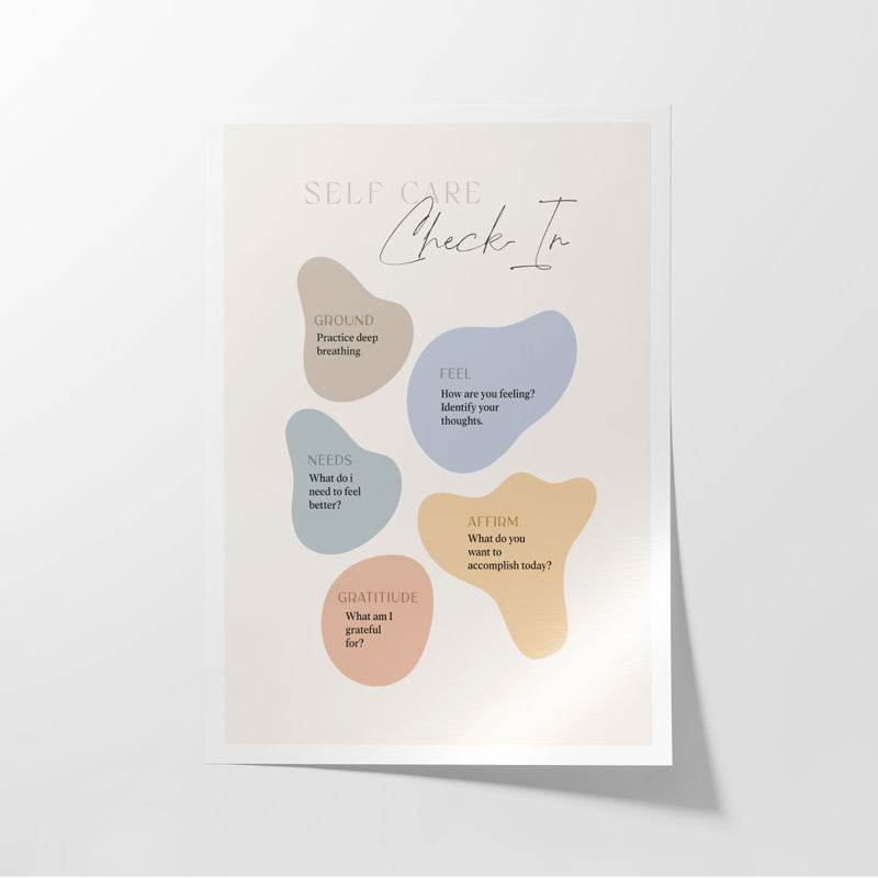 Buy Self Care Checkin Wall Poster Wall Poster from Vaaree