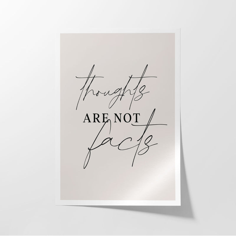 Buy Thoughts Not Facts Wall Poster Wall Poster from Vaaree