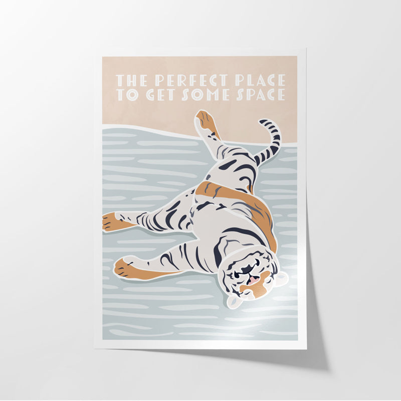 Buy Tiger Typography Wall Poster Wall Poster from Vaaree