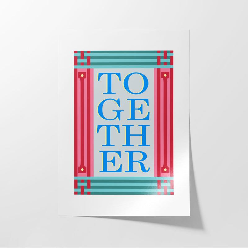 Buy Together Blue Wall Poster Wall Poster from Vaaree