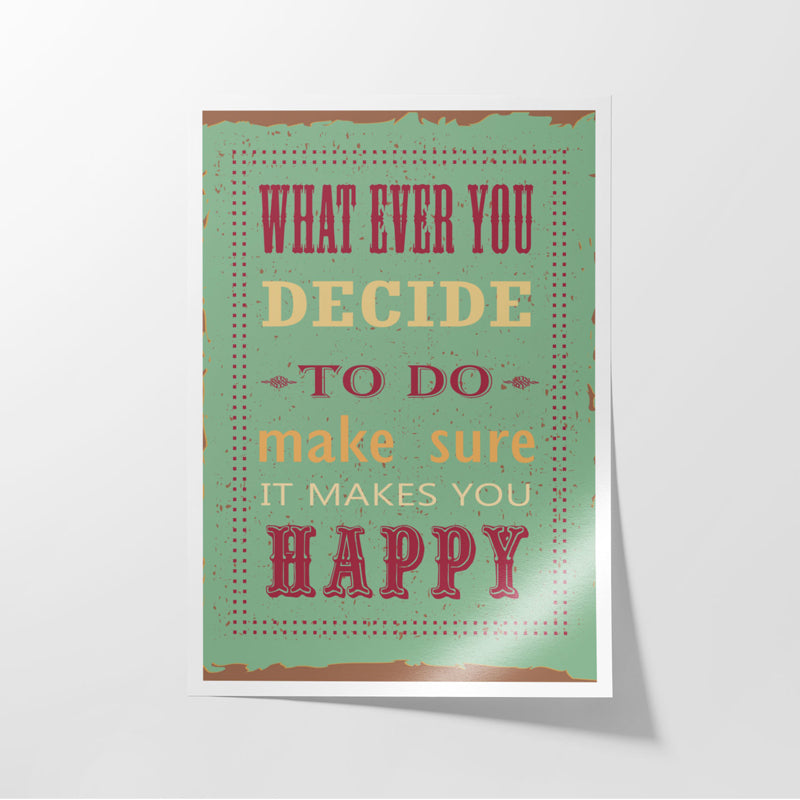 Buy Happiness Dose Wall Poster Wall Poster from Vaaree