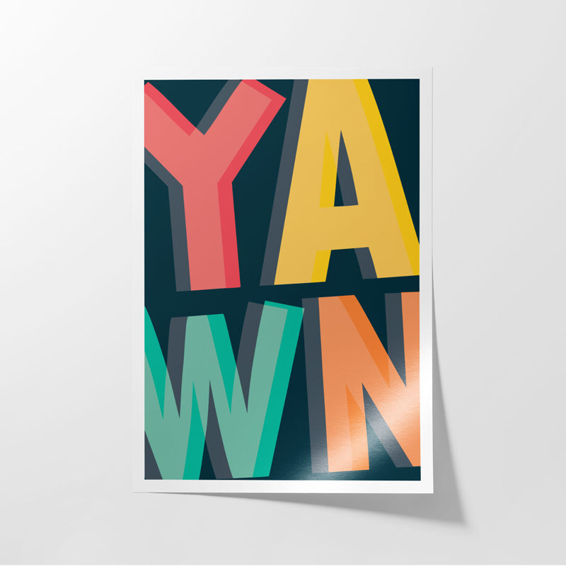 Buy Yawn Wall Poster Wall Poster from Vaaree