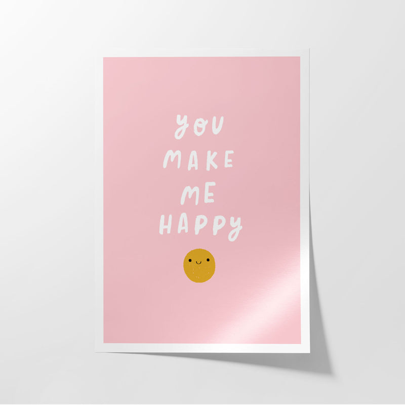 Buy You Make Me Happy Wall Poster Wall Poster from Vaaree