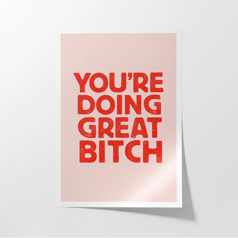 Buy You'Re Doing Great Wall Poster Wall Poster from Vaaree