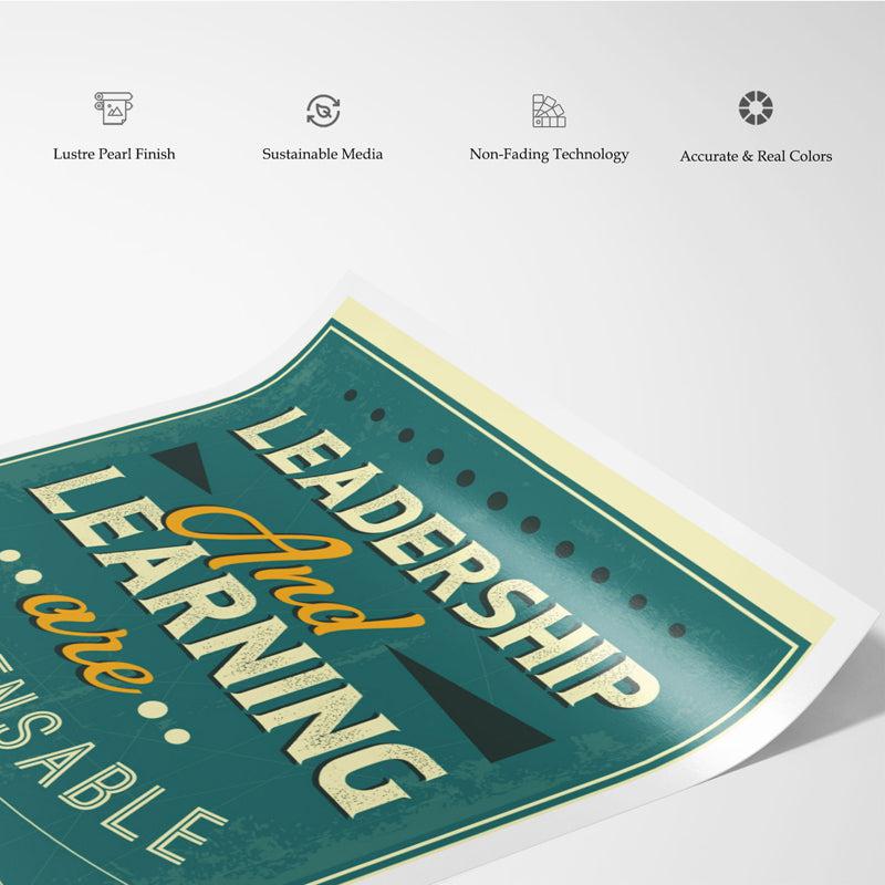 Buy Leadership And Learning Wall Poster Wall Poster from Vaaree