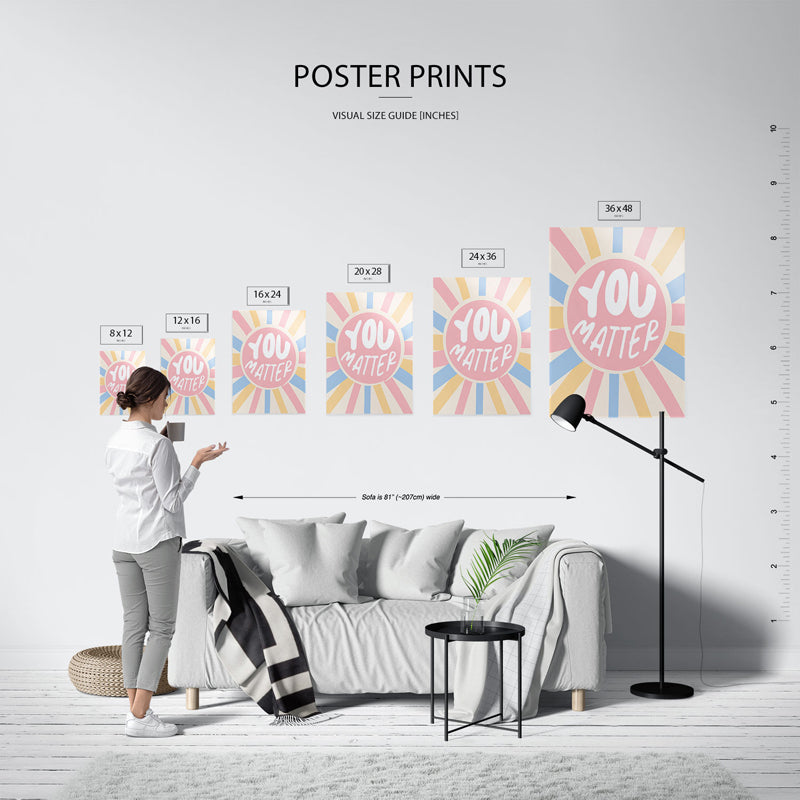 Buy You Matter Pastel Wall Poster Wall Poster from Vaaree