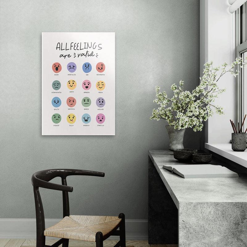 Buy All Emotions Are Valid Wall Poster Wall Poster from Vaaree