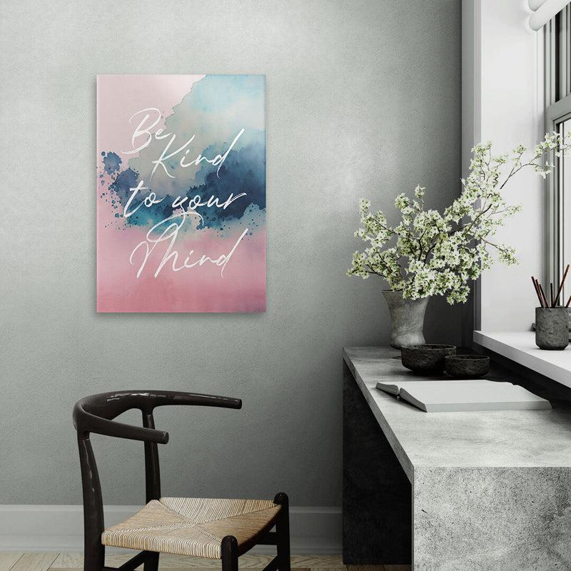 Buy Be Kind To Your Mind Pastel Wall Poster Wall Poster from Vaaree