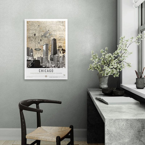 Buy Chicago Wall Poster Wall Poster from Vaaree