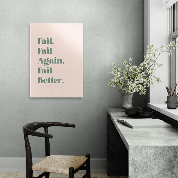 Buy Fail Better Wall Poster Wall Poster from Vaaree