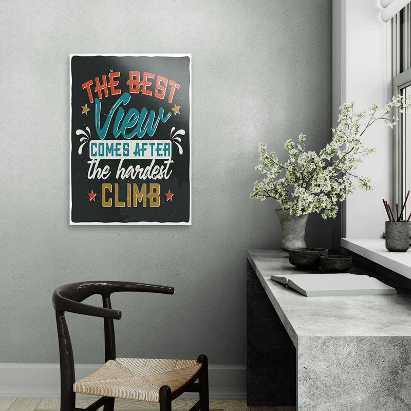 Buy The Hardest Climb Wall Poster Wall Poster from Vaaree