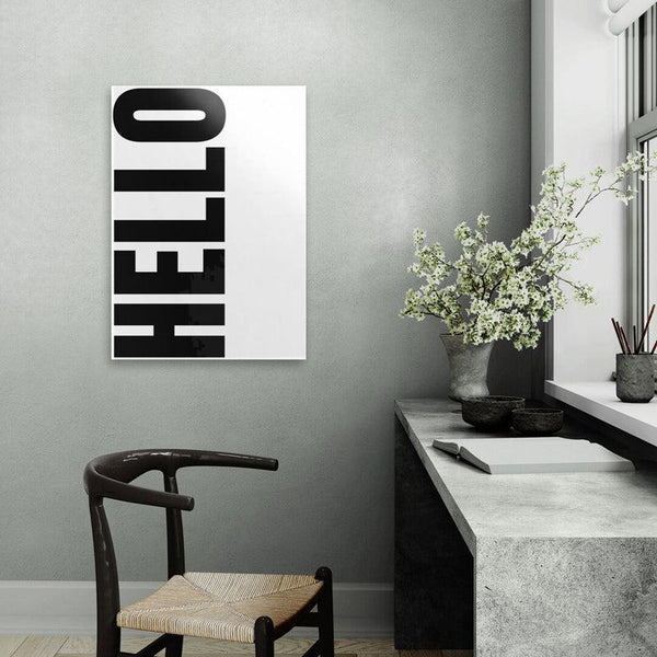 Buy Hello Word Wall Poster - Black & white Wall Poster from Vaaree