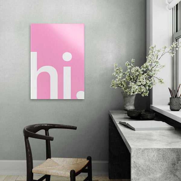 Buy Hi There Wall Poster - Pink Wall Poster from Vaaree