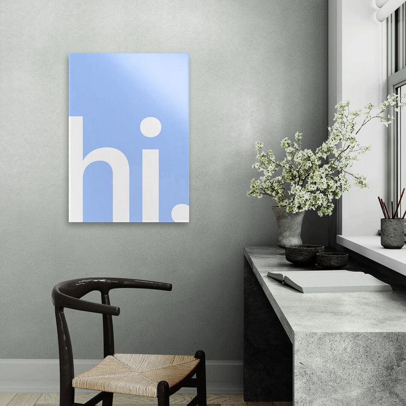 Buy Hi There Wall Poster - Blue Wall Poster from Vaaree