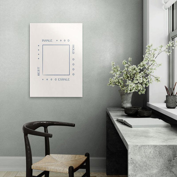 Buy Inhale Exhale Hold Grid Wall Poster Wall Poster from Vaaree