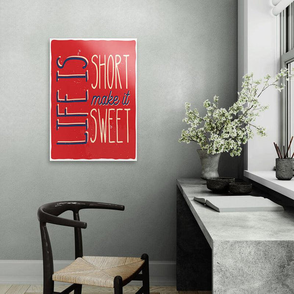 Buy Life Is Short Wall Poster Wall Poster from Vaaree