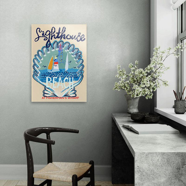 Buy Light House Beach Poster Wall Poster Wall Poster from Vaaree