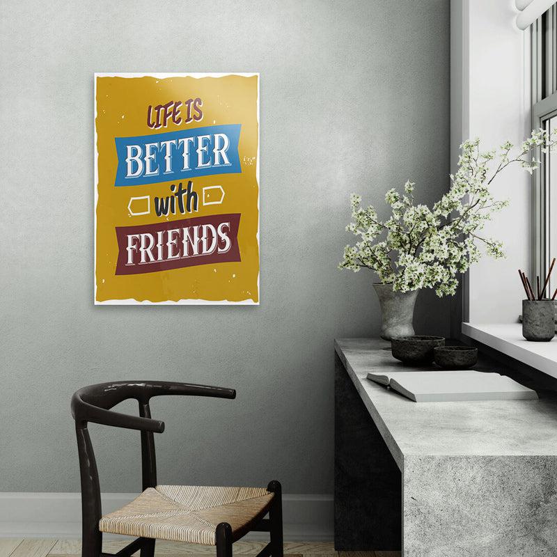 Buy True Friends Wall Poster Wall Poster from Vaaree