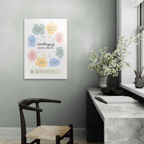 Buy Negative Thoughts Wall Poster Wall Poster from Vaaree