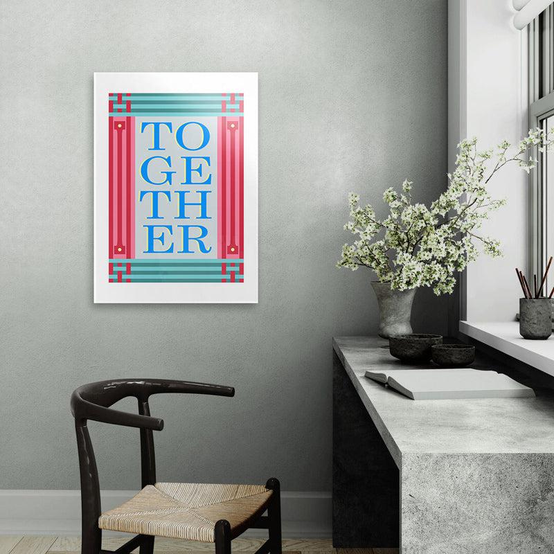 Buy Together Blue Wall Poster Wall Poster from Vaaree