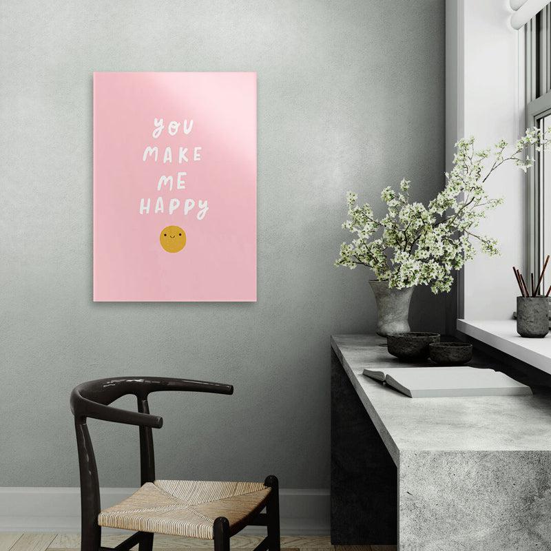 Buy You Make Me Happy Wall Poster Wall Poster from Vaaree