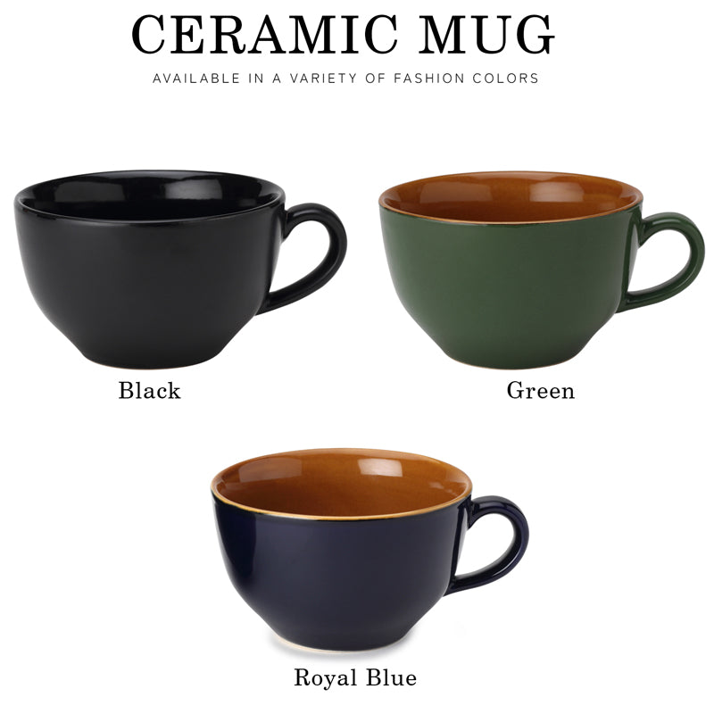 Buy Ruby Royal Blue Ceramic Mug (350 ML) - Set Of Two Mug & Tea Cup from Vaaree