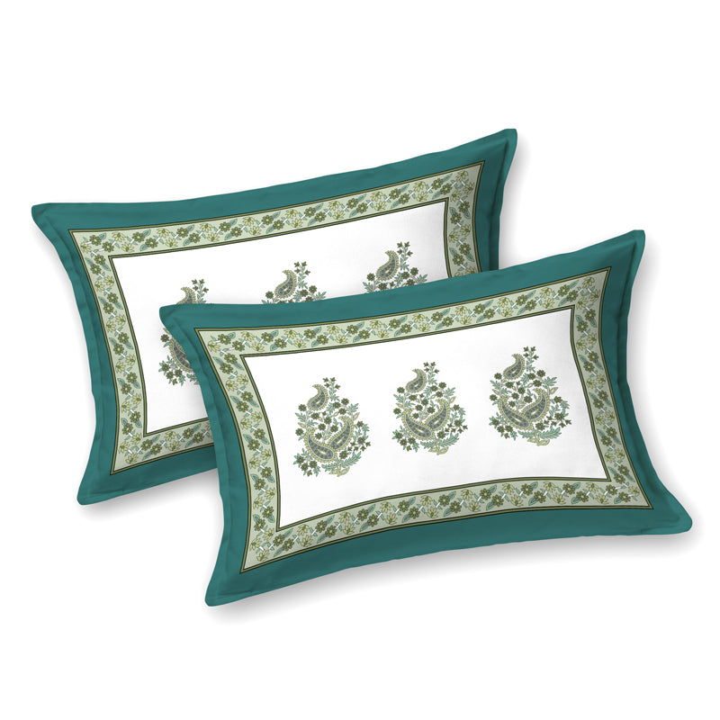 Buy Madura Ethnic Bedsheet - Green Bedsheets from Vaaree