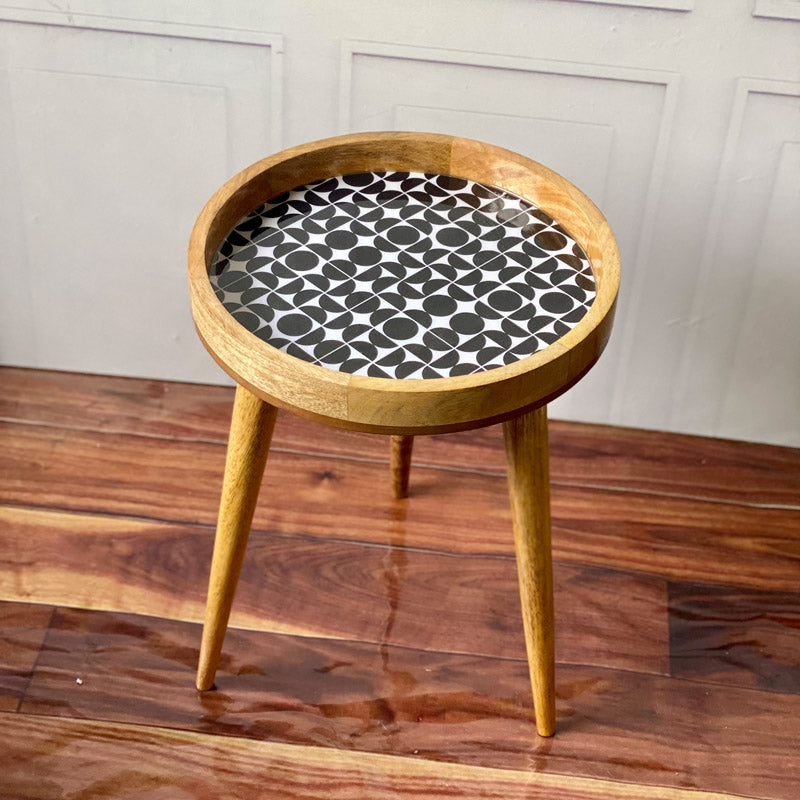 Buy Ramva Mangowood Stool Side & Bedside Tables from Vaaree