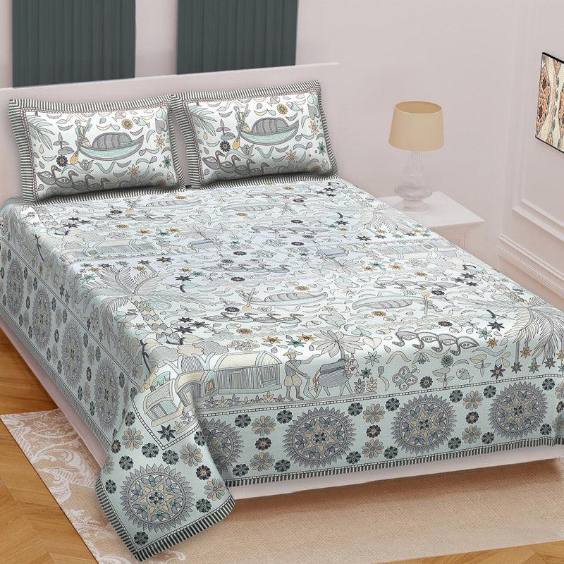 Buy Sachora Ethnic Bedsheet Bedsheets from Vaaree