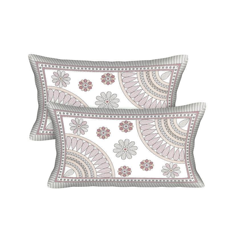 Buy Kavya Mandala Ethnic Bedsheet - Grey & White Bedsheets from Vaaree