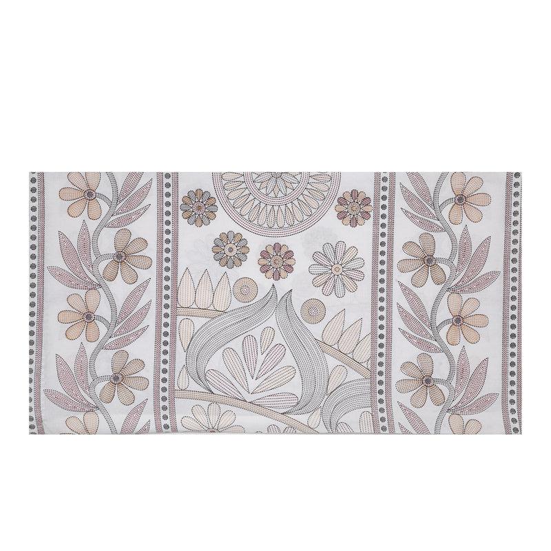 Buy Madviya Floral Diwan Set (Grey) - Six Piece Set Diwan Set from Vaaree