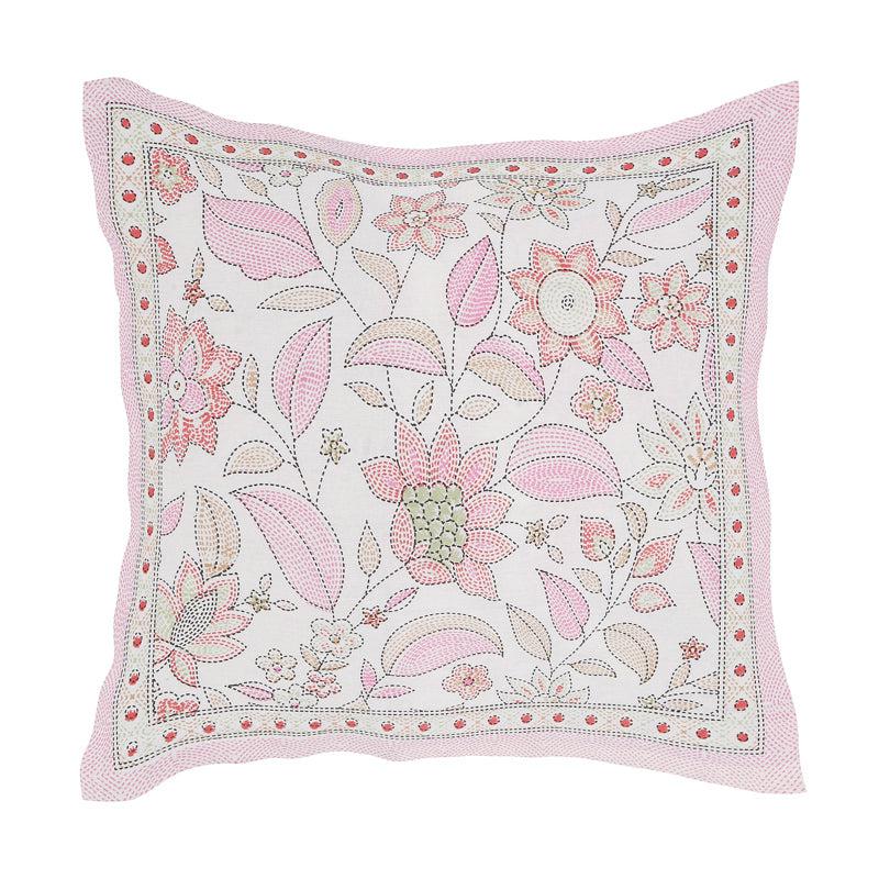 Buy Ansa Flora Diwan Set (Pink) - Six Piece Set Diwan Set from Vaaree