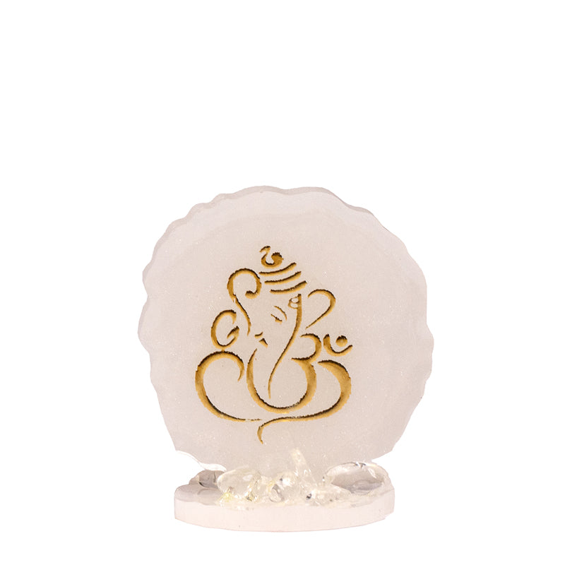 Buy Ganesha Agate Showpiece - Pink Showpieces from Vaaree