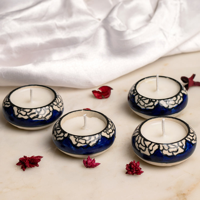 Buy Bilova Active Breeze Scented Candle - Set Of Four Candles from Vaaree