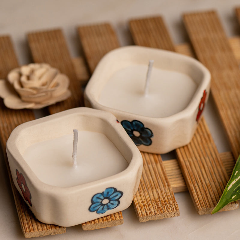 Buy Flower Rich Active Breeze Scented Candle - Set Of Two Candles from Vaaree