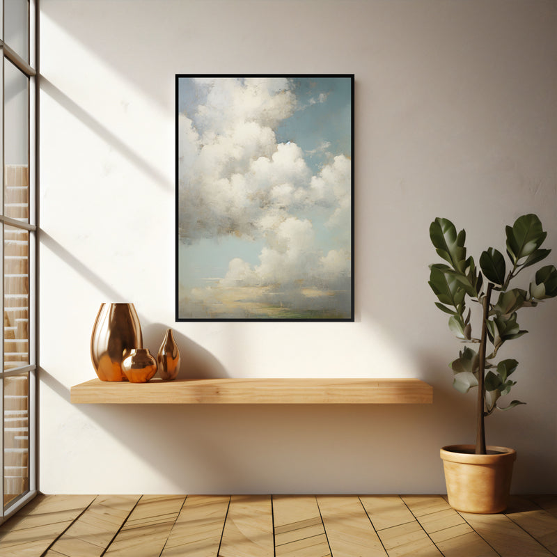 Wall Art & Paintings - In The Clouds Wall Art - Black Frame