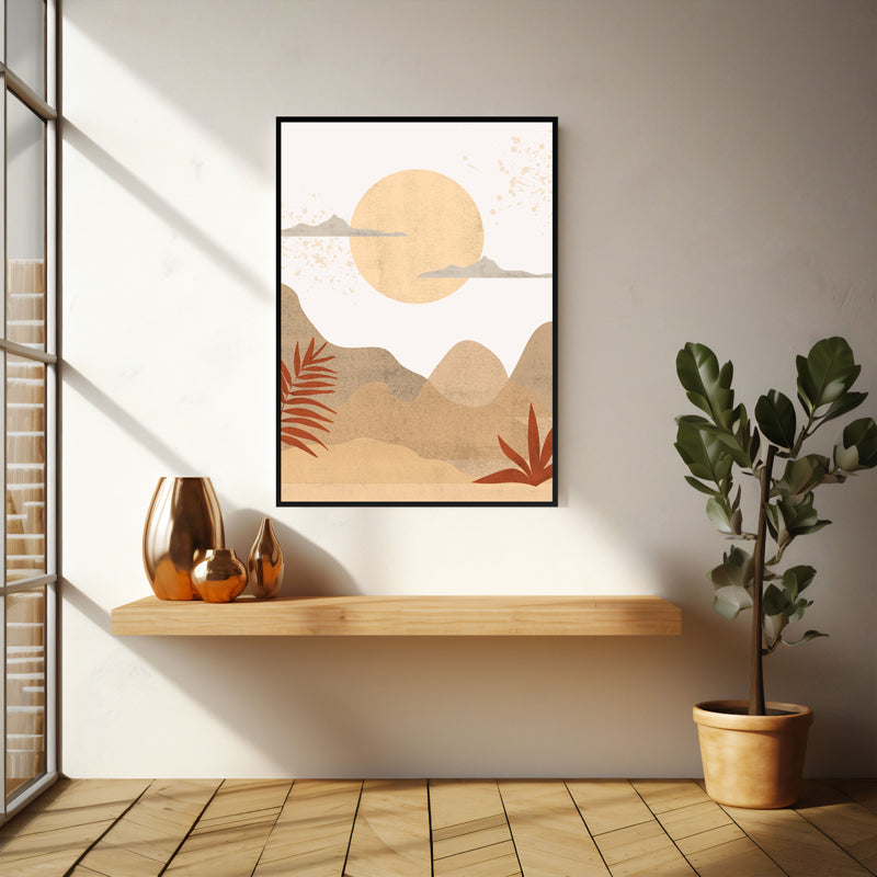 Wall Art & Paintings - Dawn Wall Art - Black Frame