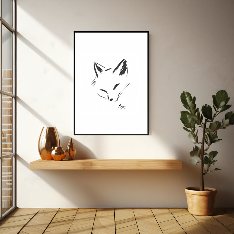 Wall Art & Paintings - Fox Novo Wall Art - Black Frame