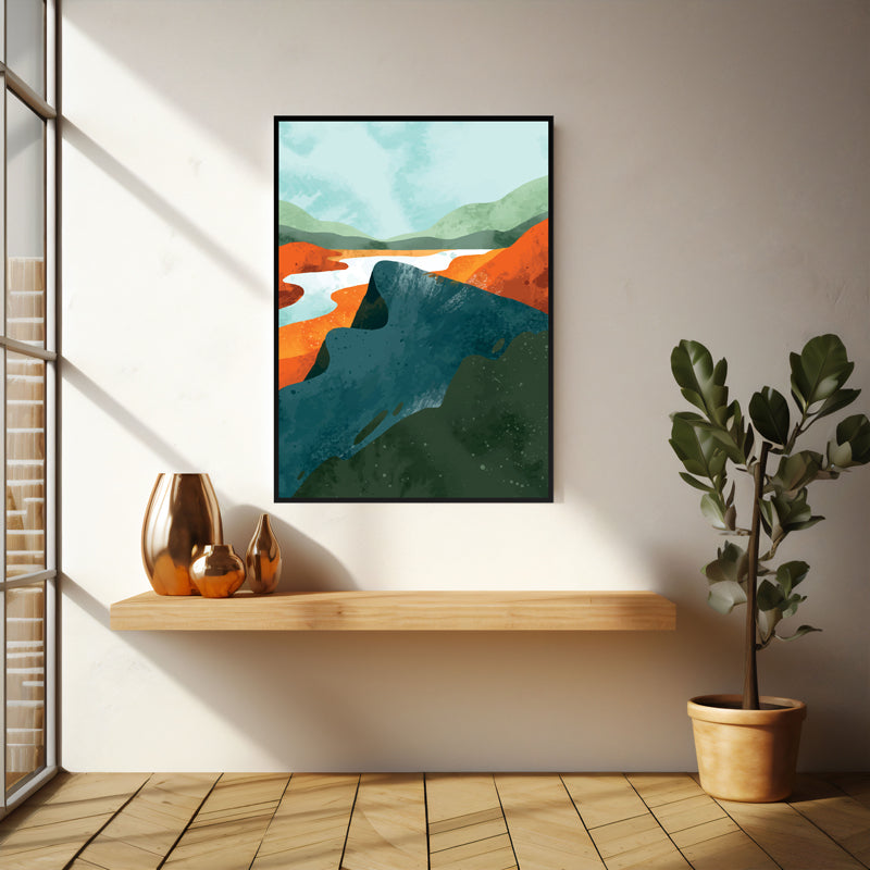 Buy Ethereal Bliss Wall Art - Black Frame Wall Art & Paintings from Vaaree