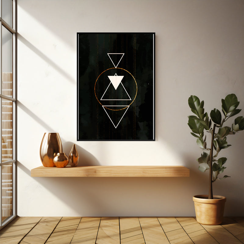 Wall Art & Paintings - Zenith Whisper Wall Art - Black Frame