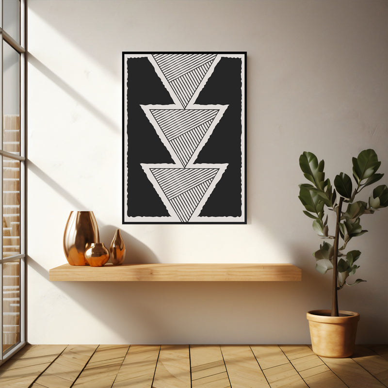 Wall Art & Paintings - Tranquil Prism Wall Art - Black Frame