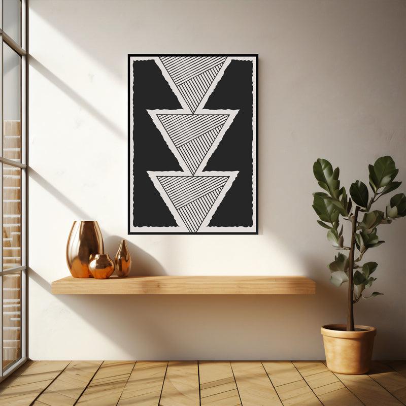 Buy Tranquil Prism Wall Art - Black Frame Wall Art & Paintings from Vaaree