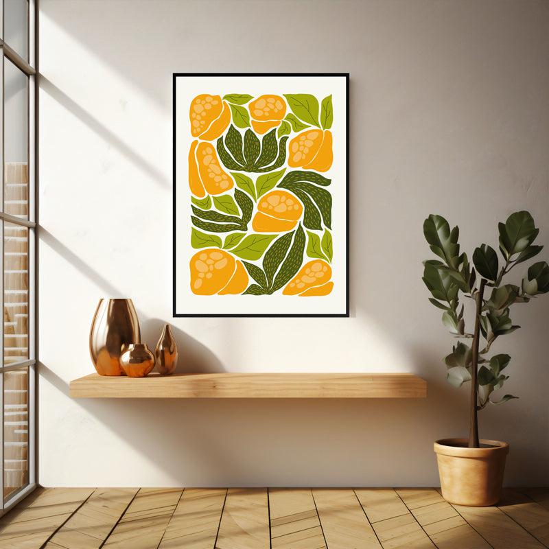 Buy Sunlit Botanic Blooms Wall Art - Black Frame Wall Art & Paintings from Vaaree