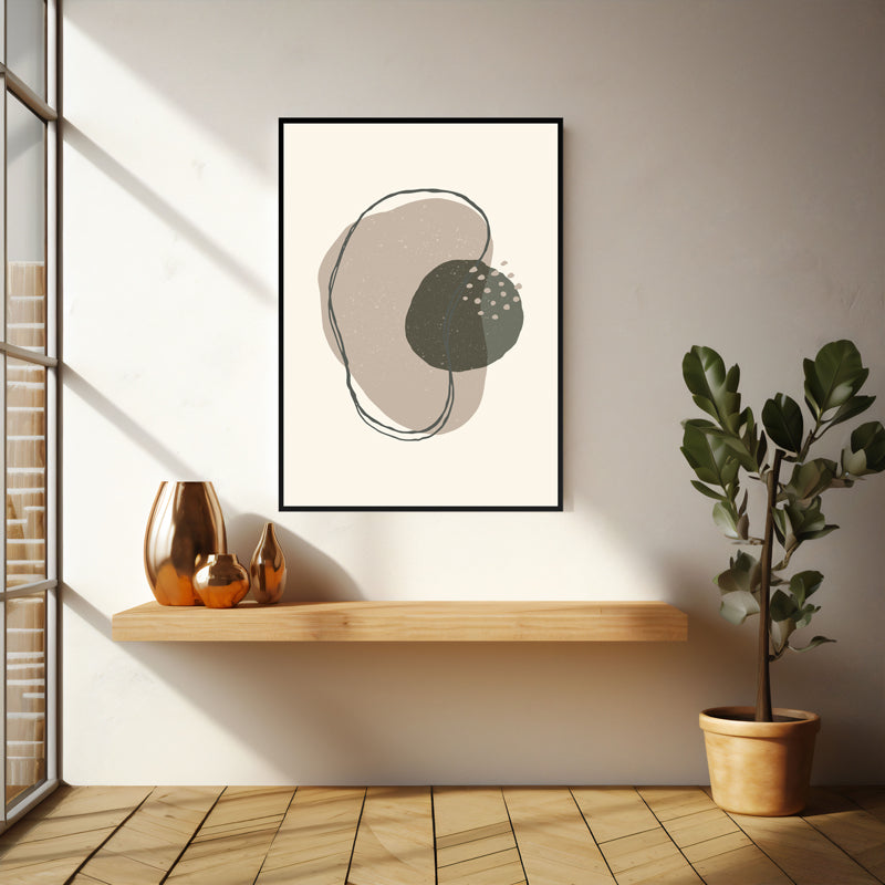 Wall Art & Paintings - Amoeba Wall Art - Black Frame